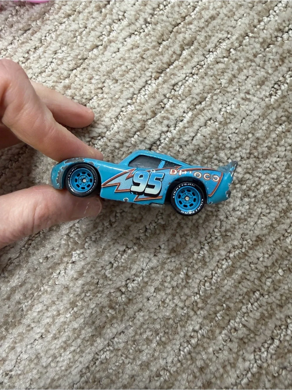 Disney Blue Dinoco Lightning-Inspired Toy Race Car